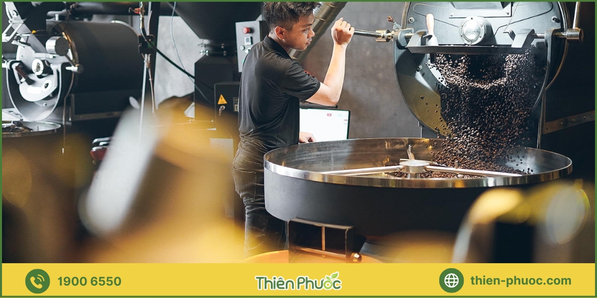 Quy trình rang xay cà phê tại xưởng TP.HCM chuyên nghiệp tại Thiên Phước